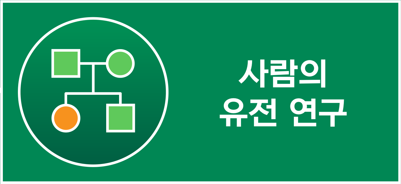 가계도 모양의 사람의 유전 연구 아이콘